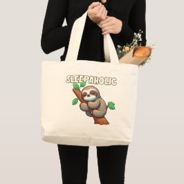 Slaapverslaafde - Slaapminnaars - Slaapluiaard Grote Tote Bag