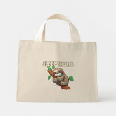 Slaapverslaafde - Slaapminnaars - Slaapluiaard Mini Tote Bag (Achterkant)