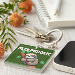 Slaapverslaafde - Slaapminnaars - Slaapluiaard Sleutelhanger