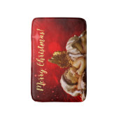 Slaapvolle Angel Baby Jesus Kerstmis Badmat (Voorkant Verticaal)