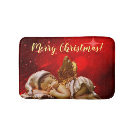 Slaapvolle Angel Baby Jesus Kerstmis Badmat