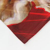 Slaapvolle Angel Baby Jesus Kerstmis Fleece Deken (Hoek)