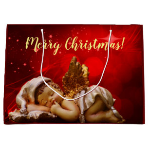 Slaapvolle Angel Baby Jesus Kerstmis Groot Cadeauzakje