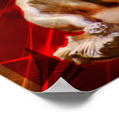 Slaapvolle Angel Baby Jesus Kerstmis Poster (Hoek)