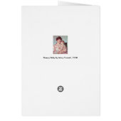 Slaapvolle Baby van Mary Cassatt, Welkom in de wer (Achterkant)