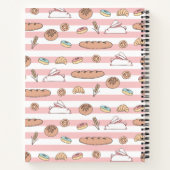 Slaapvolle bunny bakery, gepersonaliseerd recept notitieboek (Achterkant)