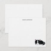 Slaapvolle kat - Dank u wel Kaart (Voorkant / Achterkant)