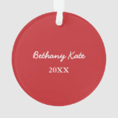 Slaapvolle kerstboomwortel Aangepaste feestdag Ornament (achterkant)