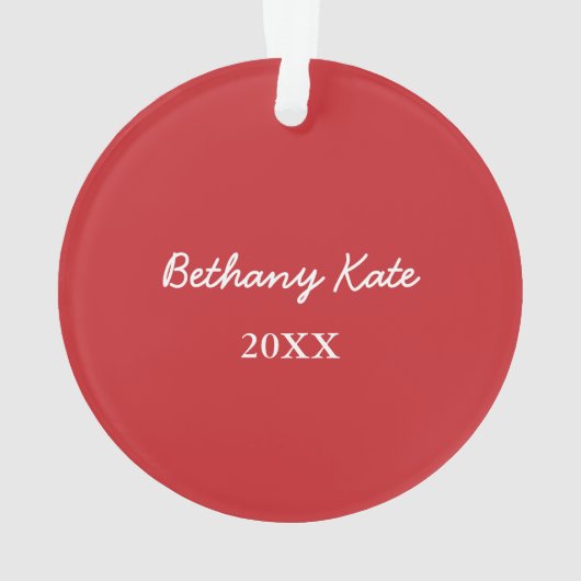 Slaapvolle kerstboomwortel Aangepaste feestdag Ornament (achterkant)