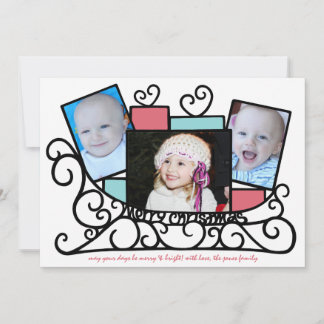 Slaapvolle Love Holiday Photo Card Feestdagenkaart