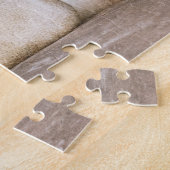 Slaapvolle, slapende, volwassen leeuw op Rocks Legpuzzel (Zijkant)