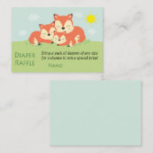 Slaapvos Diaper Raffle Tickets (Voorkant / Achterkant)
