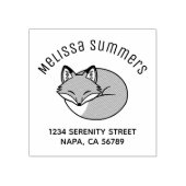 Slaapvos, Etched Arch adres Rubberstempel (Afrduk)