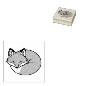 Slaapvos, geëtst rubberstempel (Gestempeld)