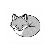 Slaapvos, geëtst rubberstempel (Afrduk)