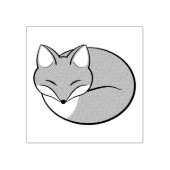 Slaapvos, geëtst rubberstempel (Afrduk)