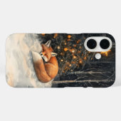 Slaapvos grillige rustieke kerst Case-Mate iPhone case (Achterkant (horizontaal))