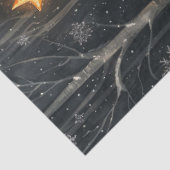 Slaapvos grillige rustieke kerstdecoupage tissuepapier (Detail)