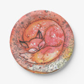 Slaapvos Papieren Bordje (Voorkant)