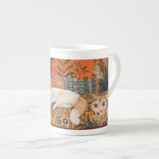 Slaapvos Porselein Kop (Voorkant rechts)