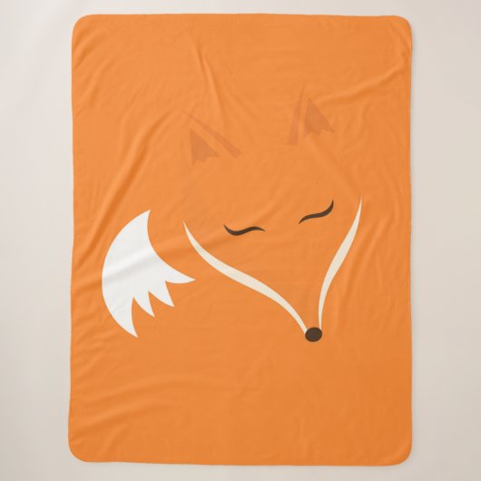 Slaapvos Sherpa Blanket Deken (Voorkant)