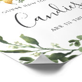 Slaapvrij Baby shower raad hoeveel Snoepjes Poster (Hoek)