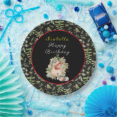 Slaapvrij Raccoon Pas tekst en kleur aan Papieren Bordje (Feest)