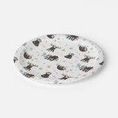 Slaapvrij Slaappatroon Papieren Bordje (Gekanteld)