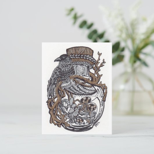 Slaapvrij vet in de fles briefkaart (Staand voorkant)