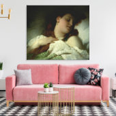 Slaapvrouw Canvas Afdruk (Insitu (Woonkamer))