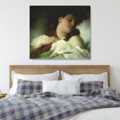 Slaapvrouw Canvas Afdruk (Insitu (Slaapkamer))