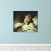 Slaapvrouw Canvas Afdruk (Insitu (Houten vloer))