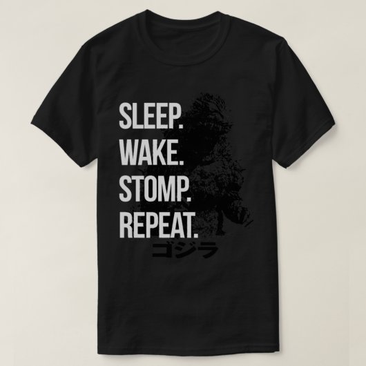 SLAAPWAKE STOMP HERHAAL G2K T-SHIRT (Design voorkant)