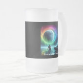 Slaapwandelaars Anoniem Frosted Beer Glass Matglas Bierpul (Voorkant rechts)