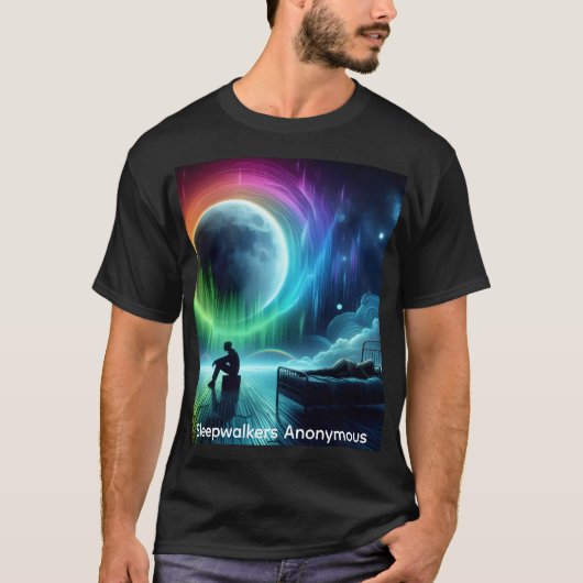 Slaapwandelaars Anoniem Mannen T-Shirt (Voorkant)