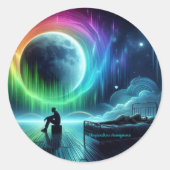 Slaapwandelaars Anoniem Ronde Sticker (Voorkant)