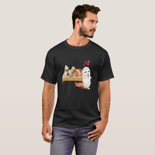 Slaapwandelen Sushi T-shirt (Voorkant volledig)