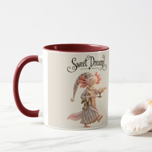 Slaapwandelende Axolotl Mok (Met donut)
