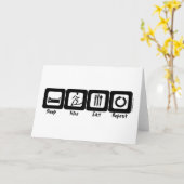 Slaapwandeling Eet Herhalen Kaart (Gele Bloem)