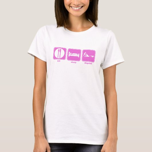 slaapwandelroze t-shirt (Voorkant)