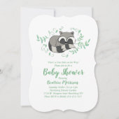Slaapwasbeer Baby shower Woodland Kaart (Voorkant)