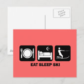 slaapwatersski briefkaart (Voorkant / Achterkant)