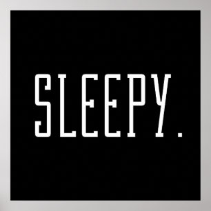 Slaapwel. Typografie Poster