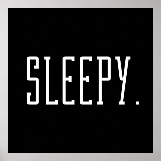 Slaapwel. Typografie Poster (Voorkant)