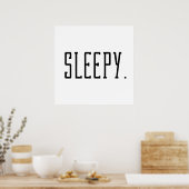Slaapwel. Typografie Poster (Keuken)
