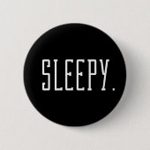 Slaapwel. Typografie Ronde Button 5,7 Cm (Voorkant)