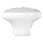 Slaapwolk op grijze achtergrondknop keramische knop (Zijkant)