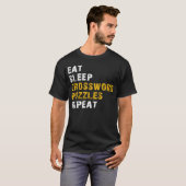 slaapwoordpuzzels herhalen t-shirt (Voorkant volledig)