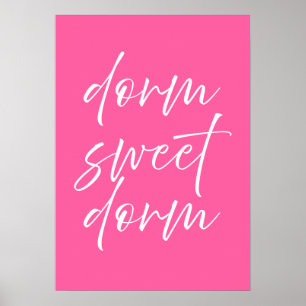 Slaapzaal Sweet Slaapzaal Roze Poster Netjes Sla