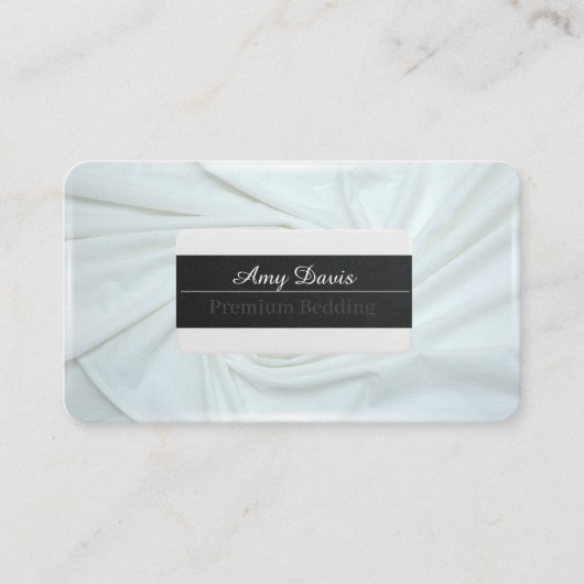 Slaapzaken Zachte en warme dekens Visitekaartje (Voorkant)